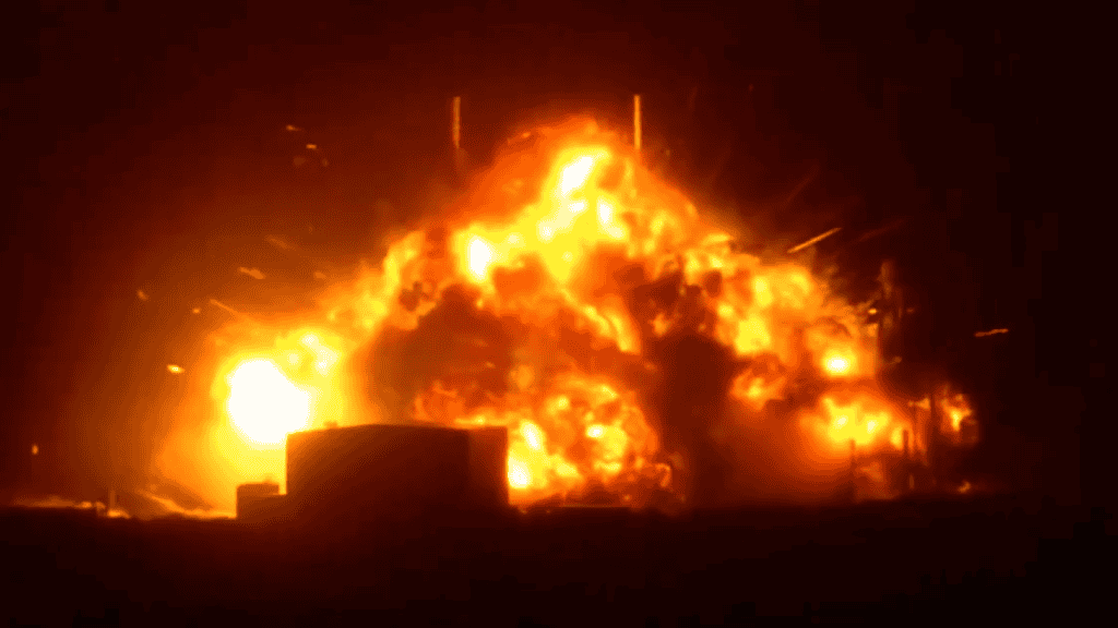 Blue Origin explosão