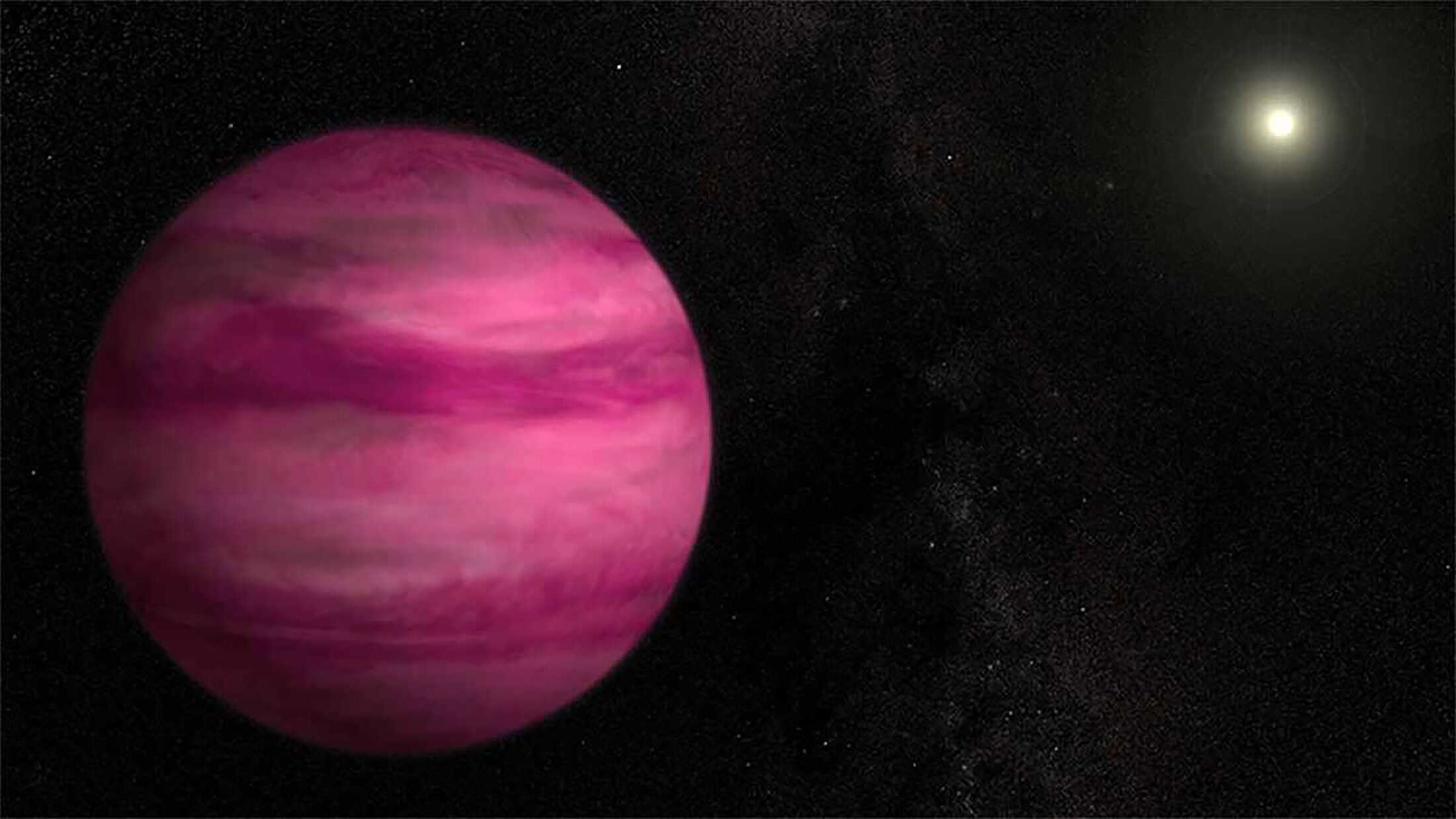 Planeta rosa-choque: cor de mundo distante não é sua única surpresa