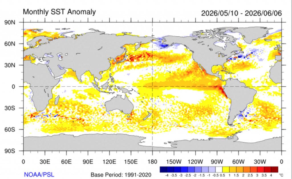temperatura mapa noaa