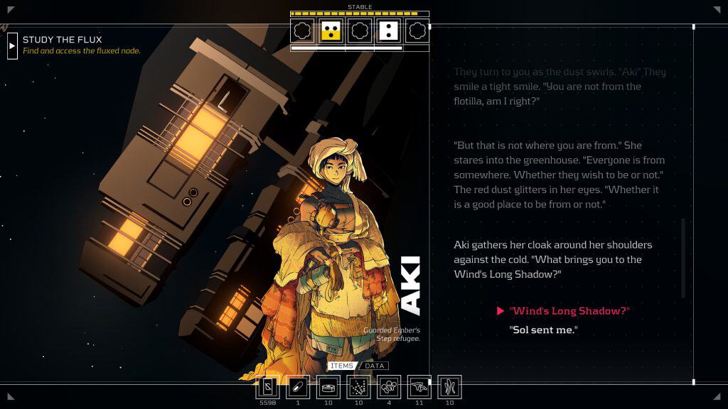 Gameplay de Citizen Sleeper