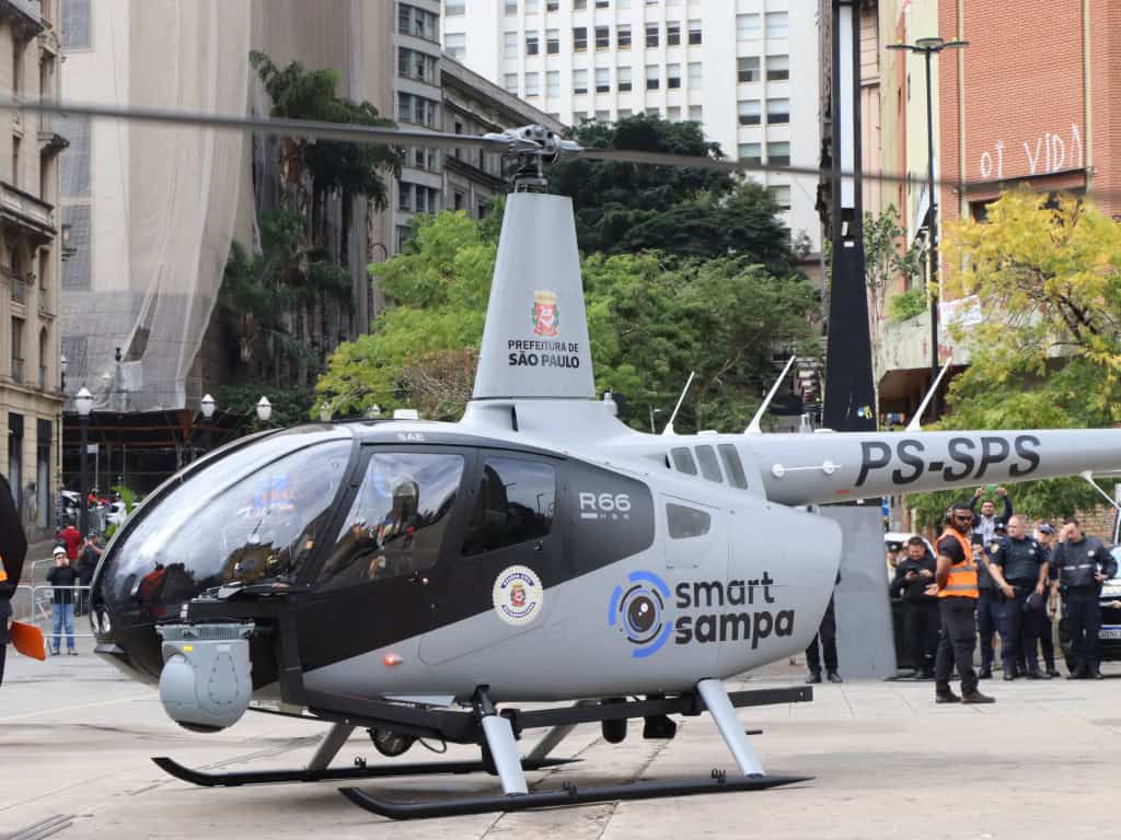 Helicóptero do projeto Smart Sampa