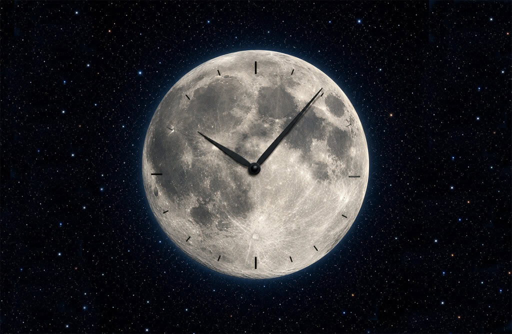 horário na lua