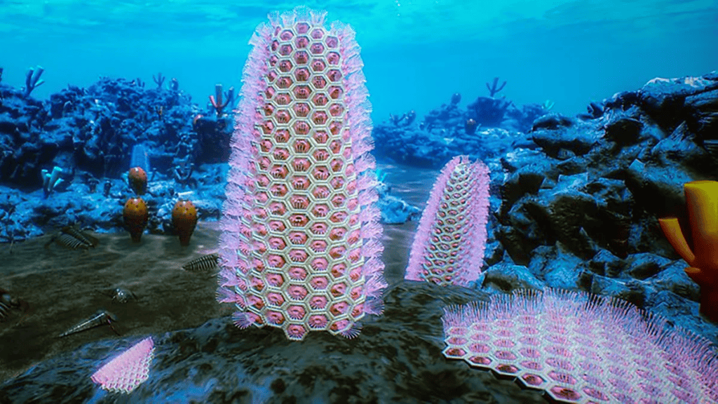As características observadas indicam que os briozoários já eram relativamente complexos, sugerindo uma origem ainda anterior à explosão cambriana. (Imagem: Zhifei Zhang)