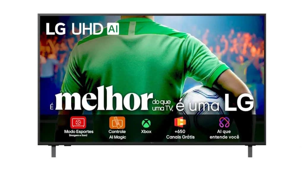 Smart TV LG UHD AI UA85 de 50 polegadas