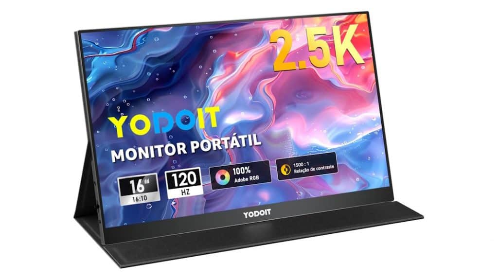 Yodoit Monitor Portátil 16" 2.5K 120 Hz