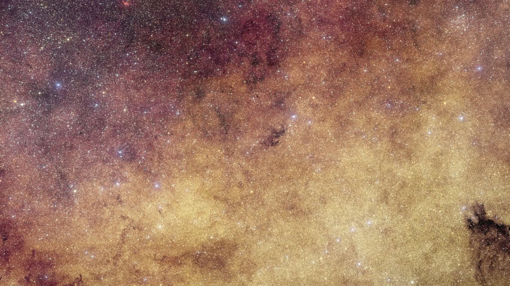 Segundo a ESA, esta é a maior foto de alta resolução já feita do centro da Via Láctea em luz visível.