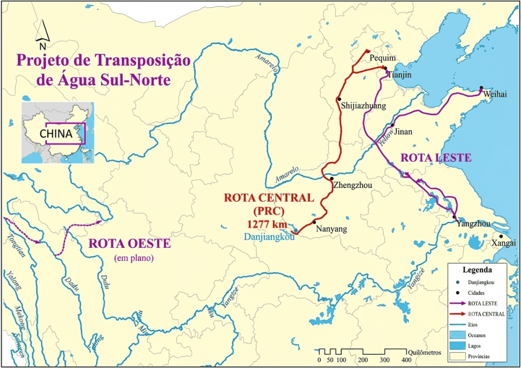 mapa rota china rios