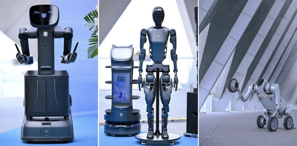 Exemplos de robôs da Padu Robotics que prestarão serviços aos hóspedes 