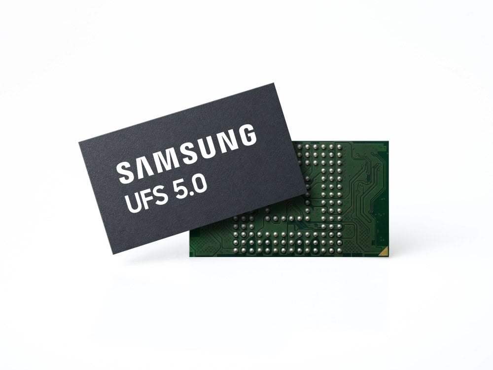 Chip de memória Samsung UFS 5.0