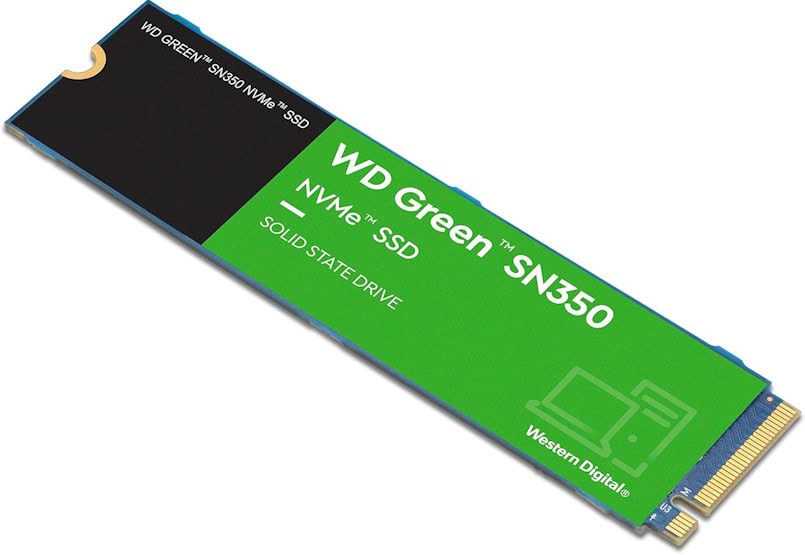 SSD WD Green SN350 500GB NVMe M.2 2280 (Leitura até 2400MB/s e Gravação até 1500MB/s)