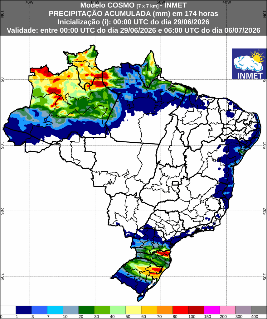 Mapa climático do Brasil