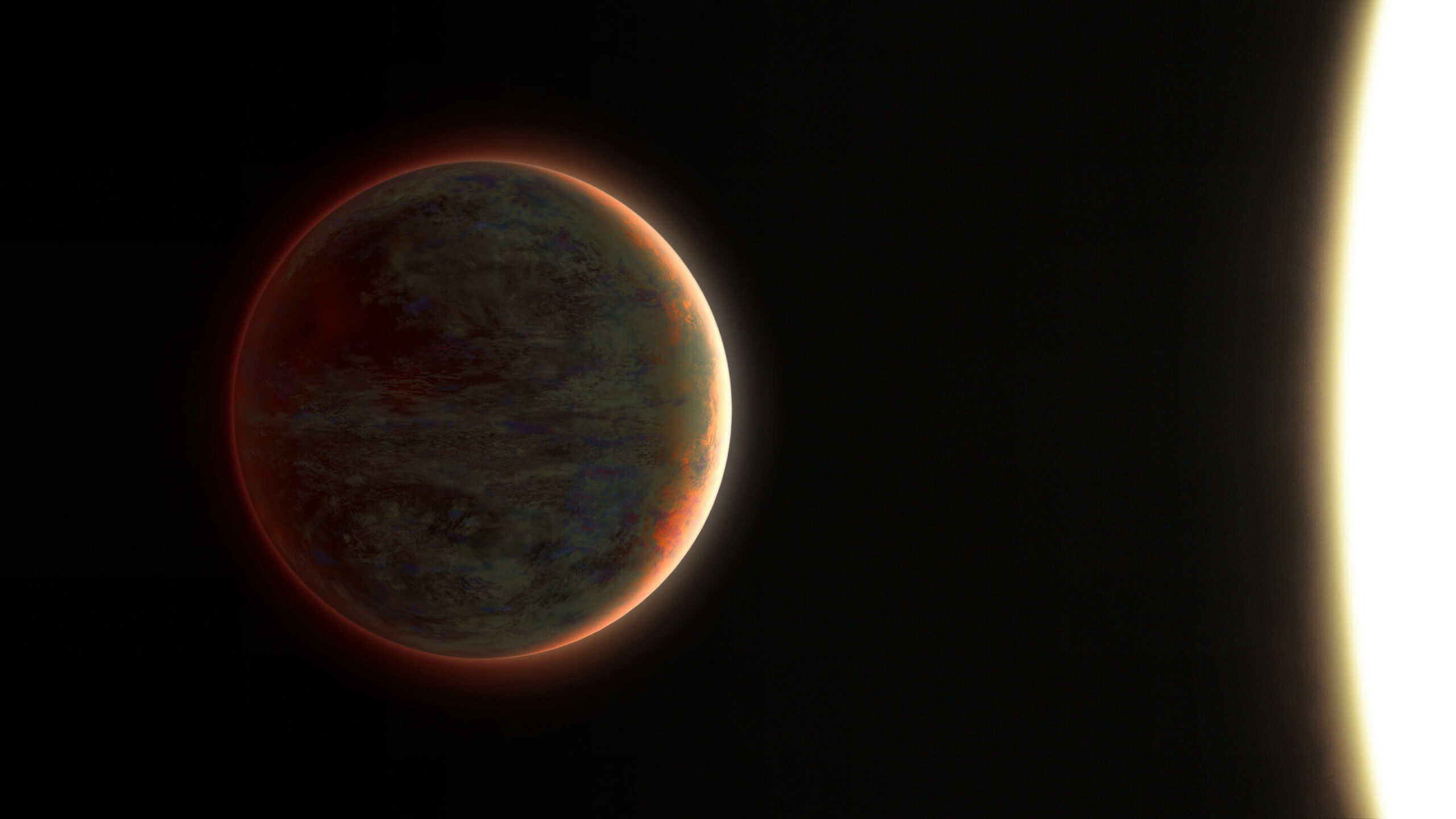 Webb revela diferenças entre amanhecer e entardecer em exoplaneta escaldante