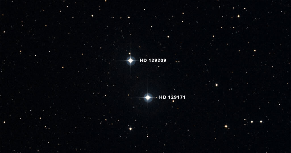 Duas estrelas estudadas pela pesquisa