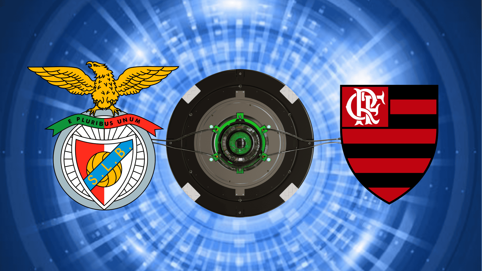 Escudos de Benfica e Flamengo