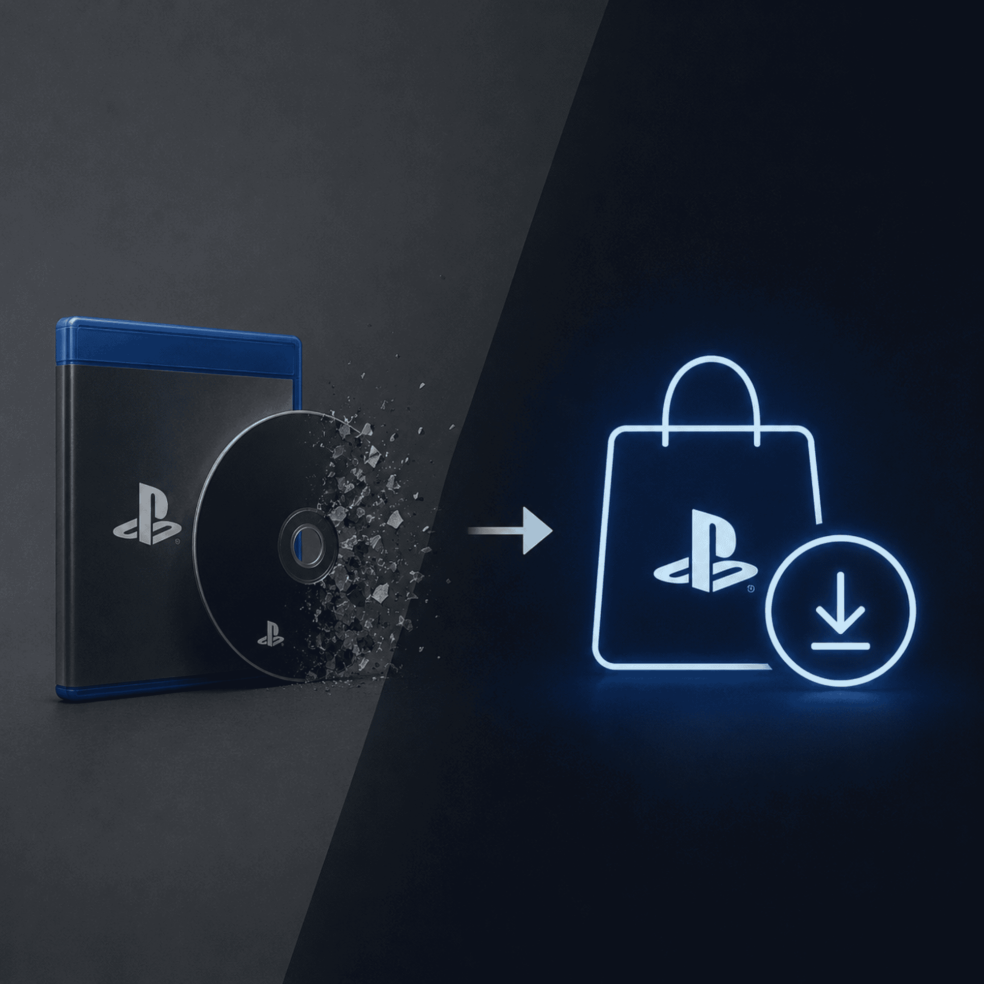 O fim da mídia física, mas não só no PlayStation