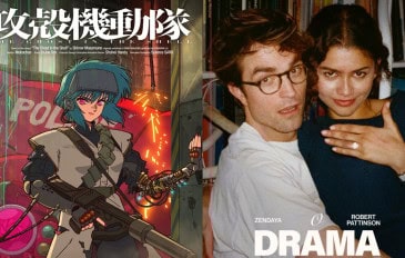 Montagem com pôsteres de The Ghost in the Shell e O Drama