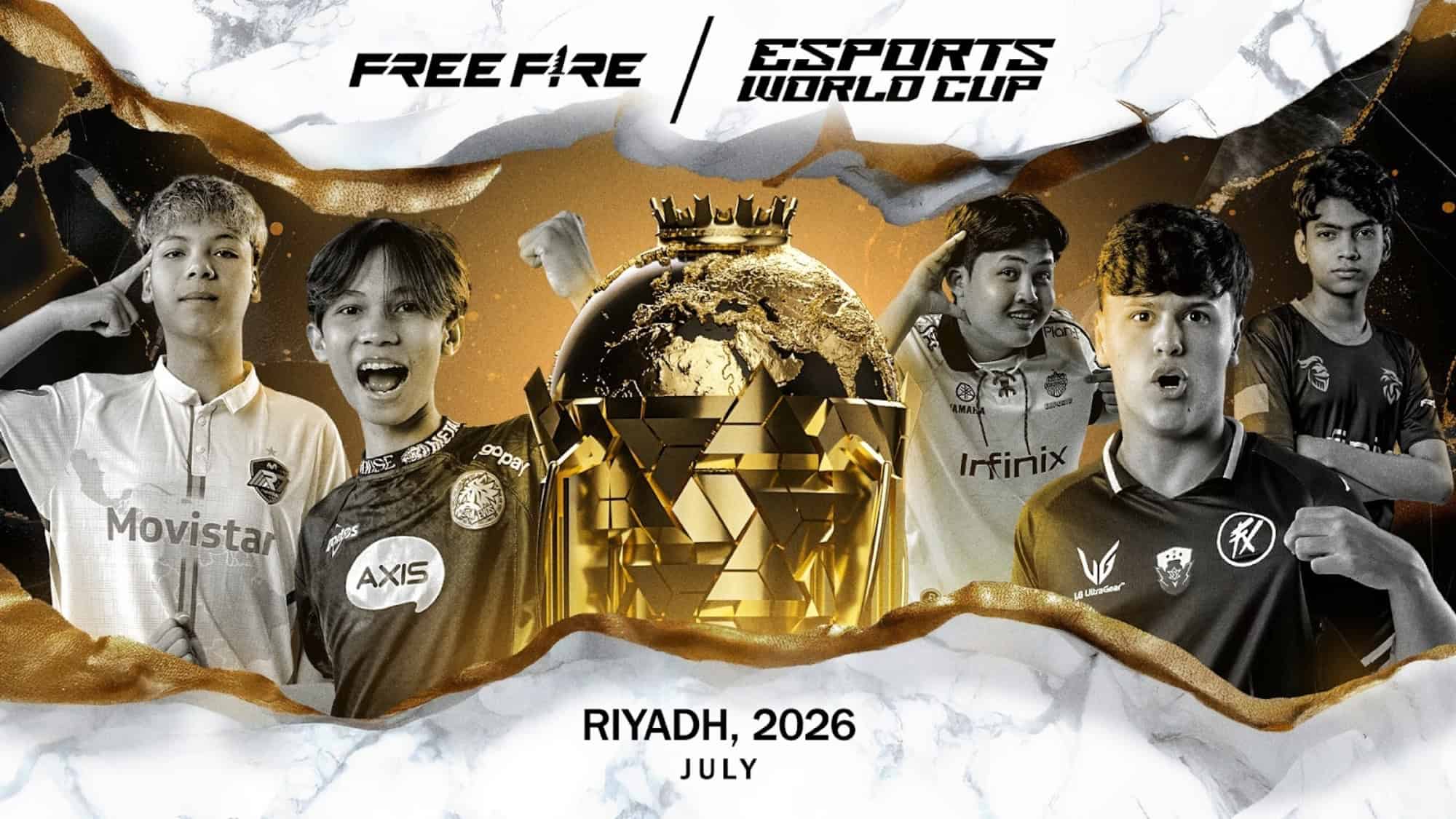 LOUD, Fluxo W7M e MIBR.LOS representam o Brasil na Esports World Cup 2026 de Free Fire