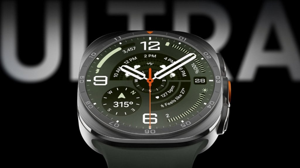 O novo Galaxy Watch Ultra2 de 47 mm em cinza titânio
