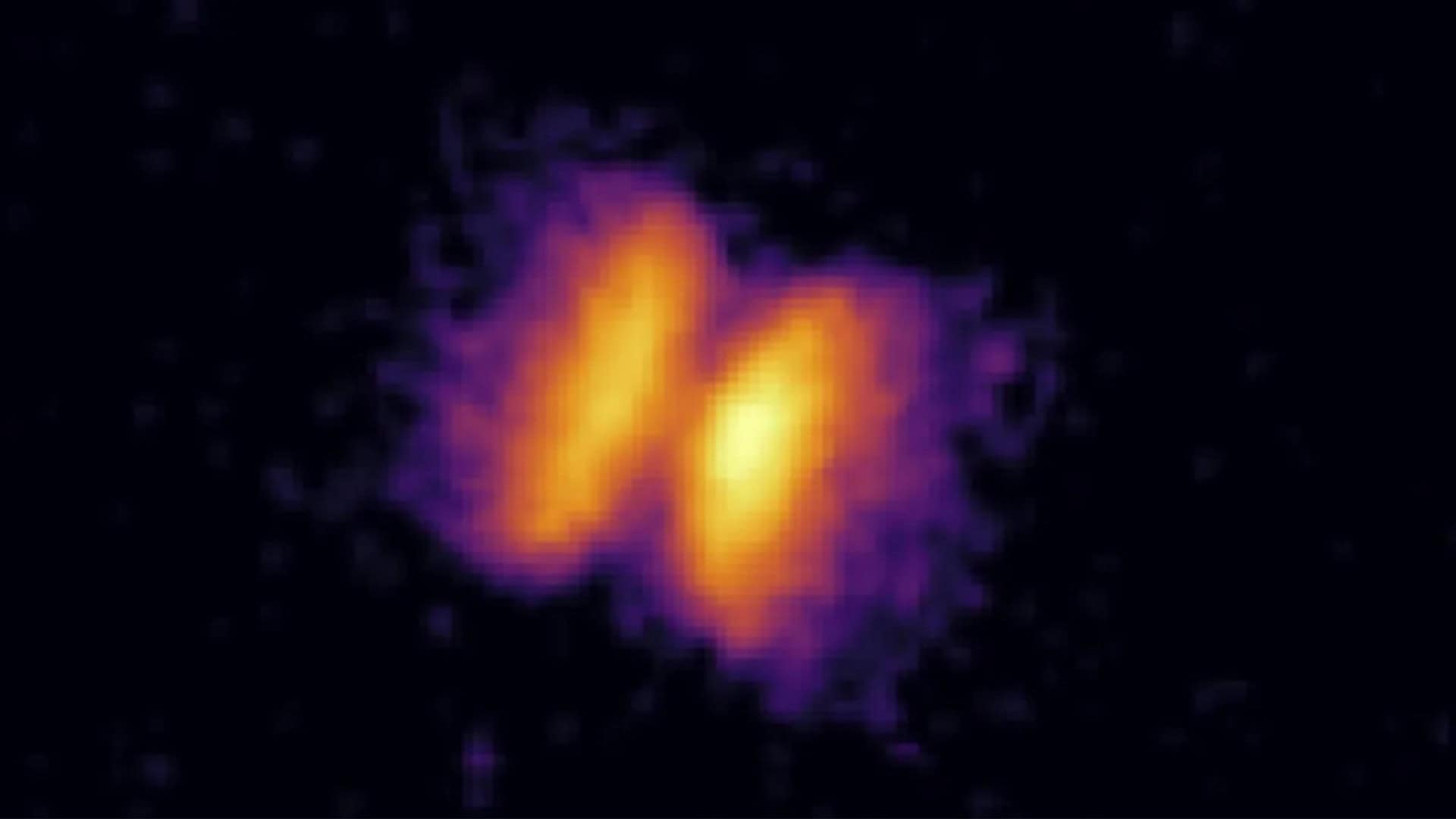 Uma saída de matéria da nova de hélio V445 Puppis