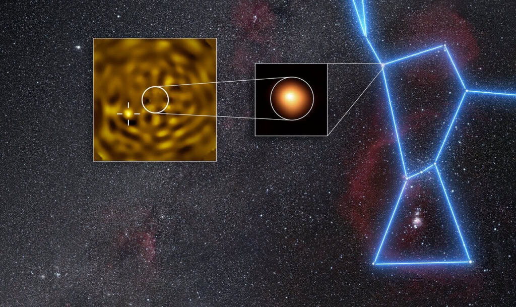 Imagem mais nítida já registrada do que provavelmente é Betelgeuse B