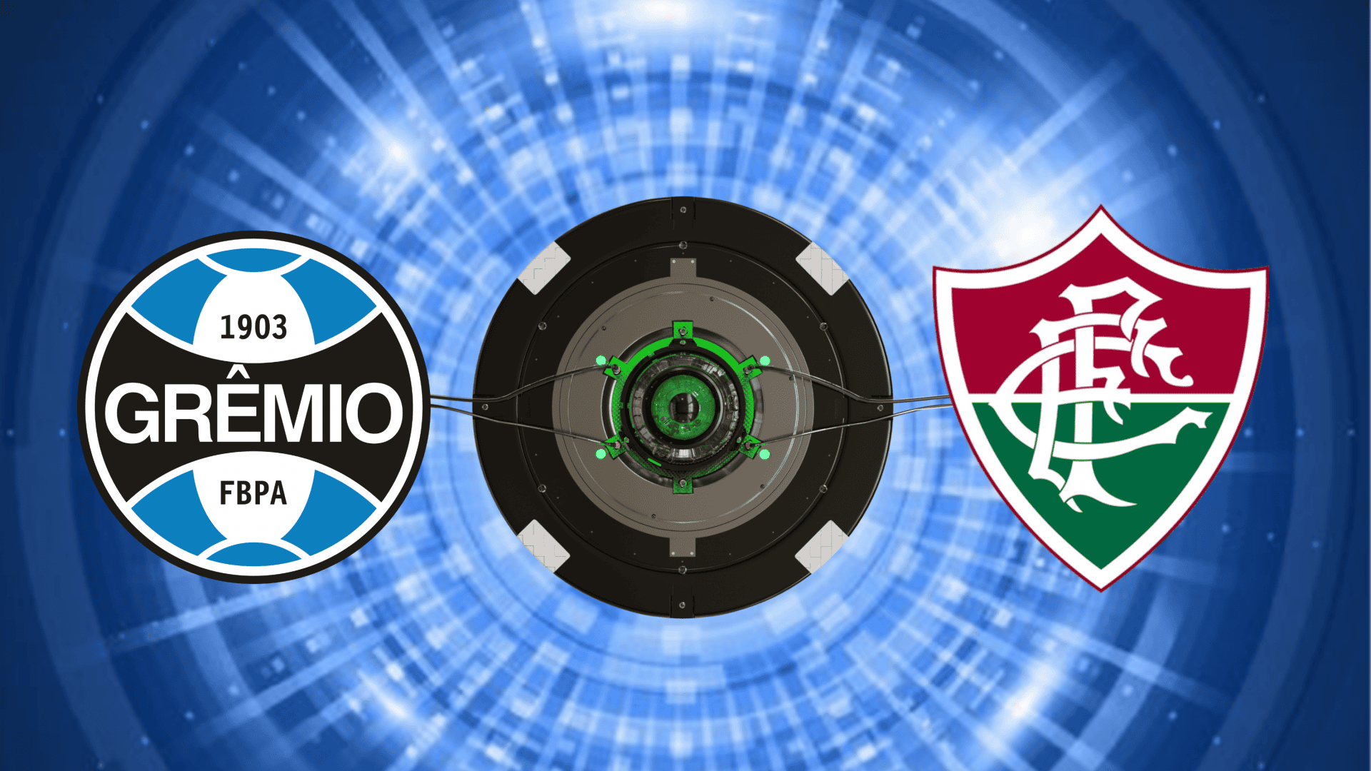 Escudos de Grêmio e Fluminense