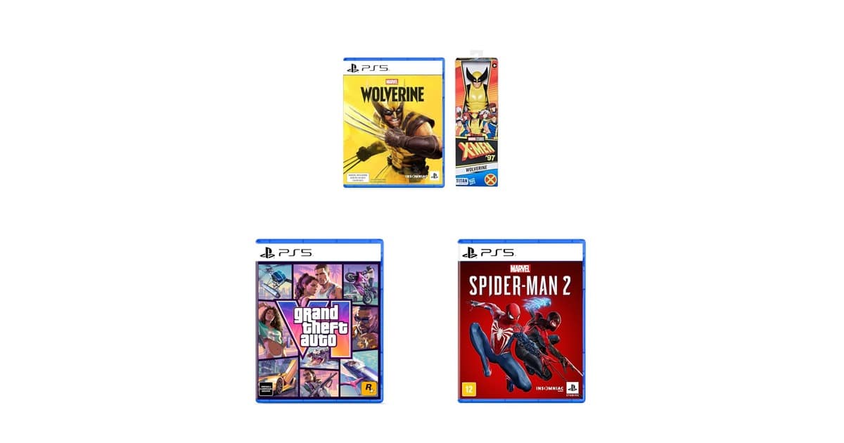 Wolverine, GTA VI e Spider-Man 2: veja jogos de PS5 em promoção na Amazon