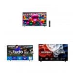 Hora de renovar a sala: Smart TVs 4K em promoção na Amazon