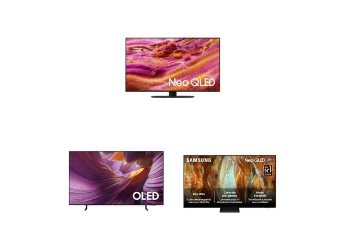 Ofertas TVs OLED e QLED