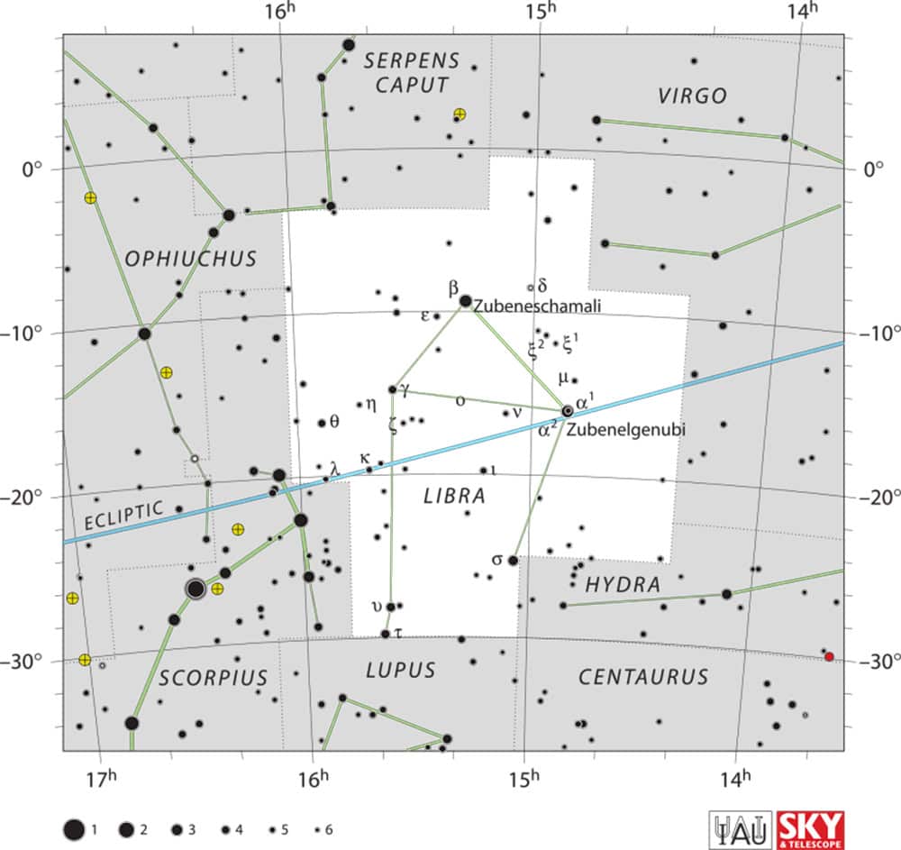estrela verde mapa libra