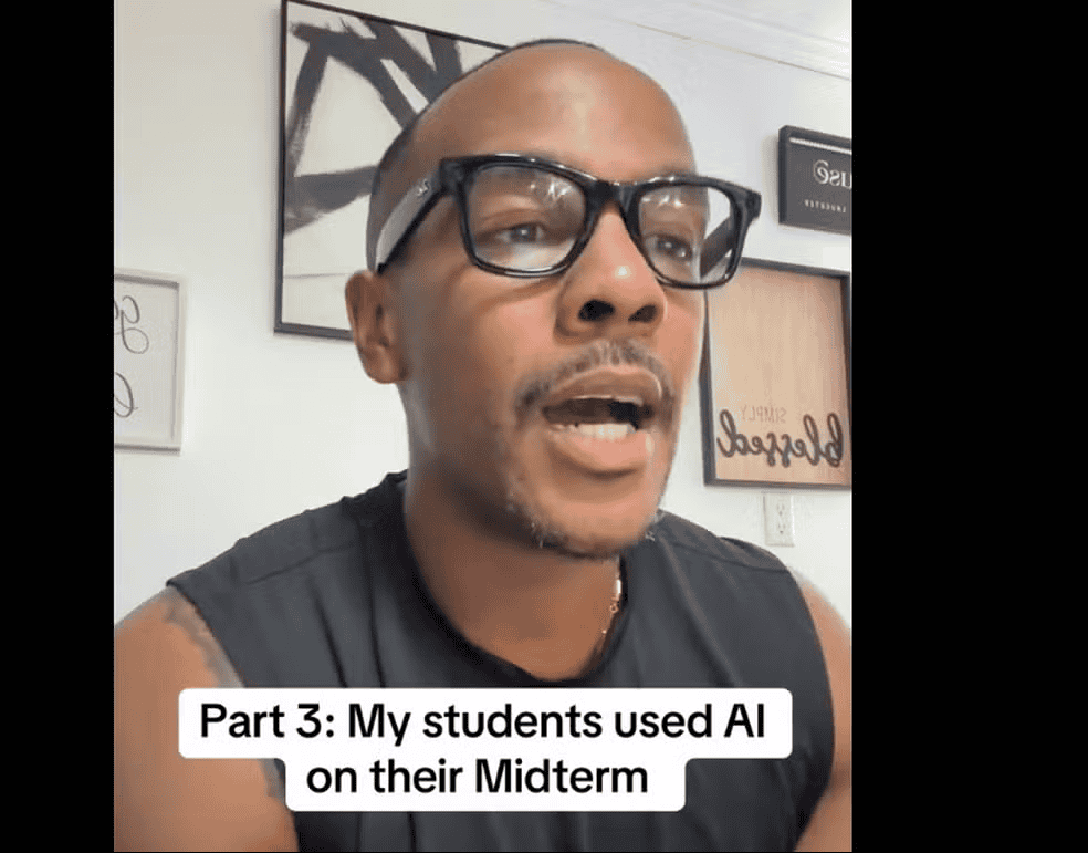 Professor que fez o código em vídeo de TikTok