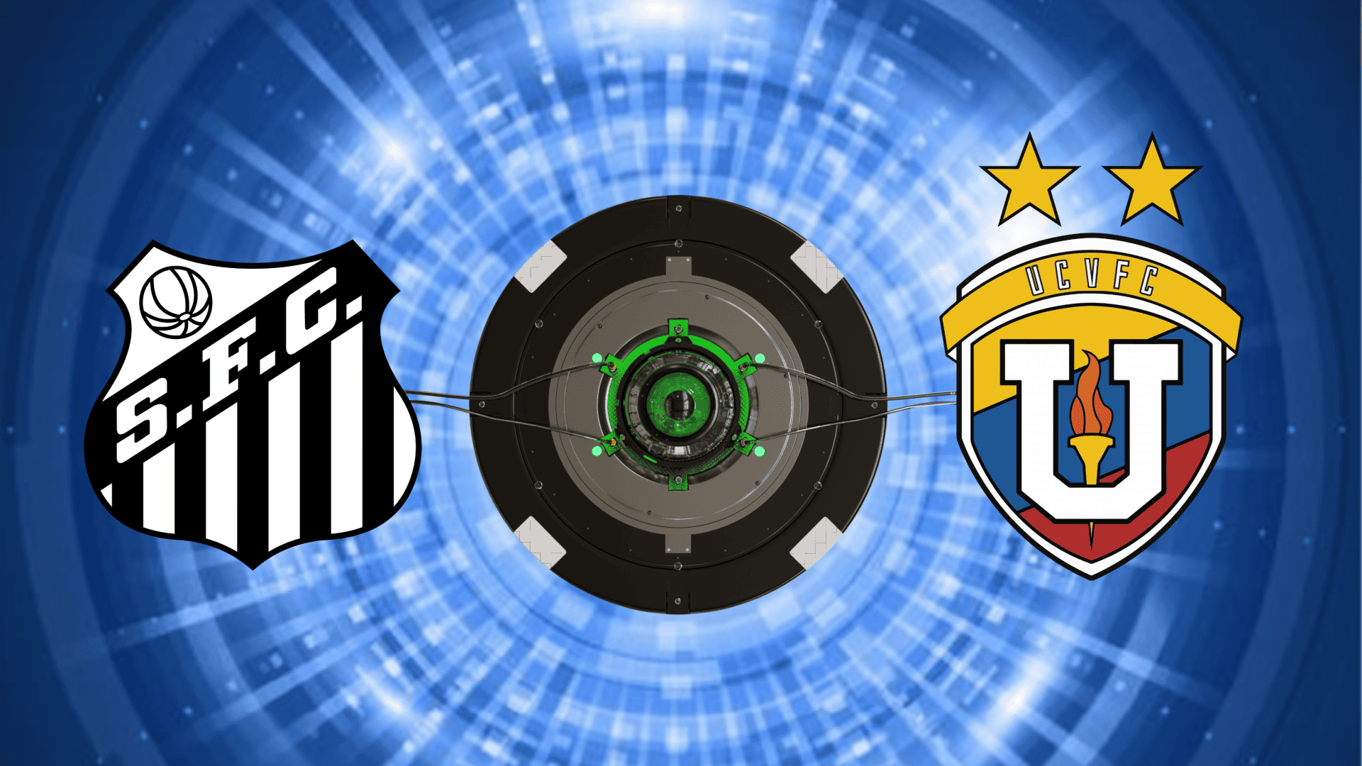 Escudos de Santos e Universidad Central
