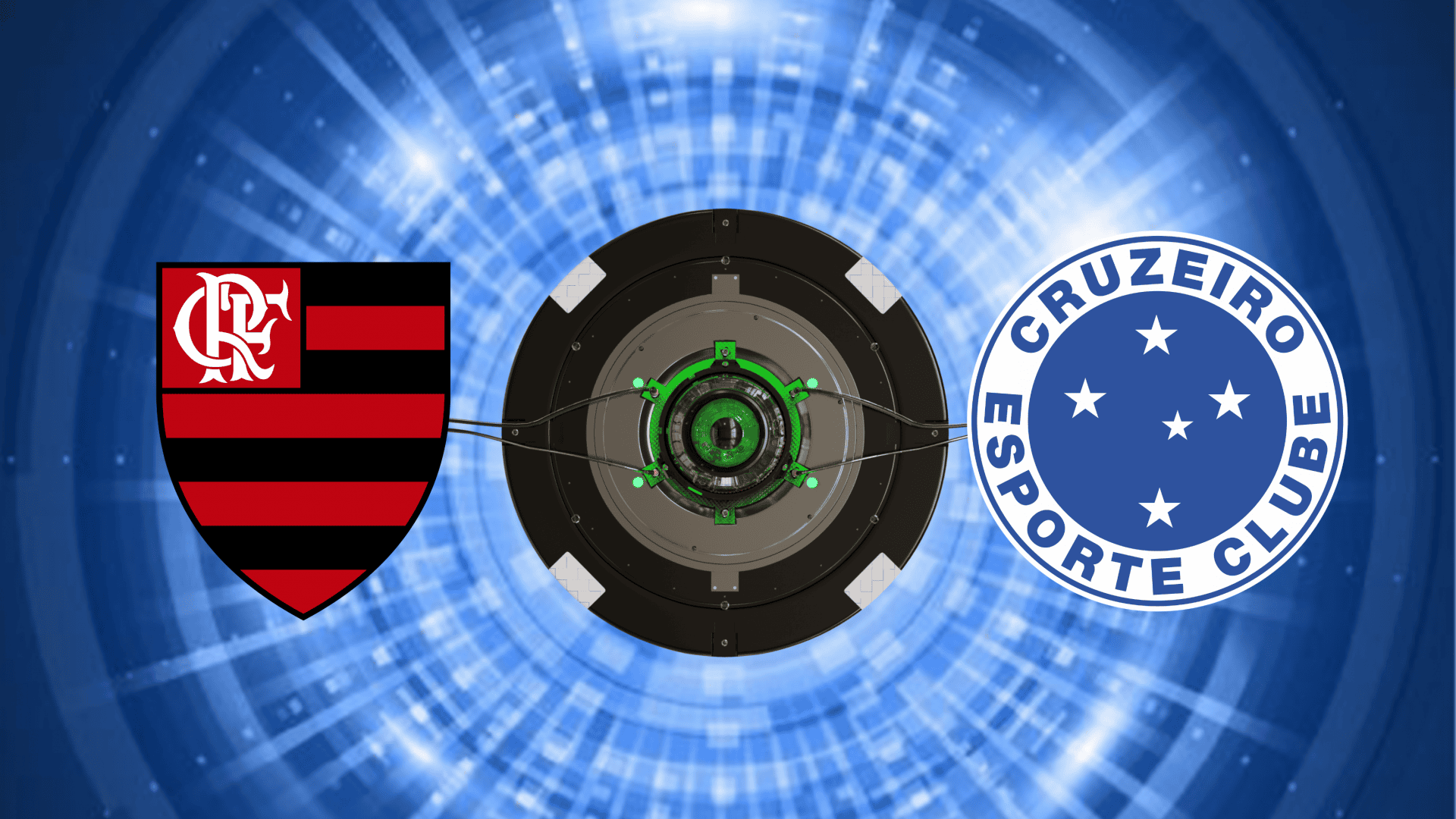 Escudos de Flamengo e Cruzeiro