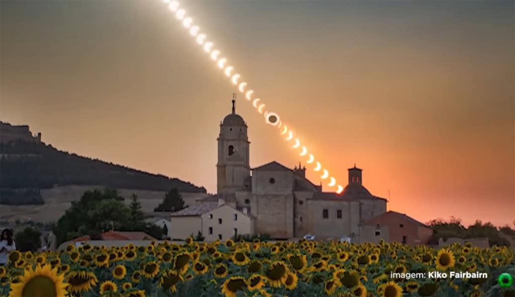 eclipse solar total girassois espanha