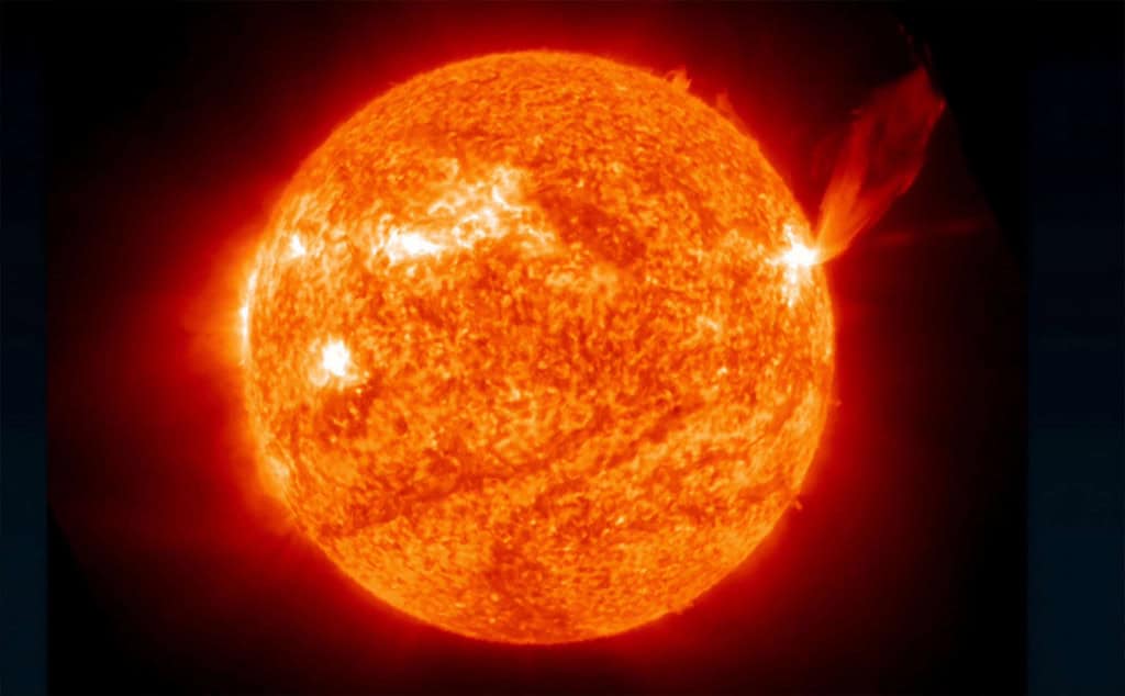 Erupção solar