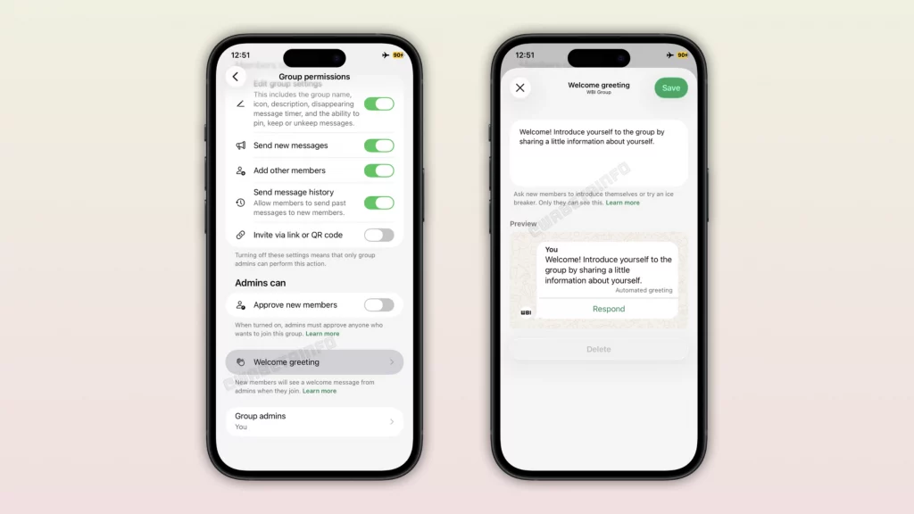 Um novo campo do WhatsApp funciona como uma agenda: você pode salvar o contato usando o username. – Imagem: Divulgação/Meta