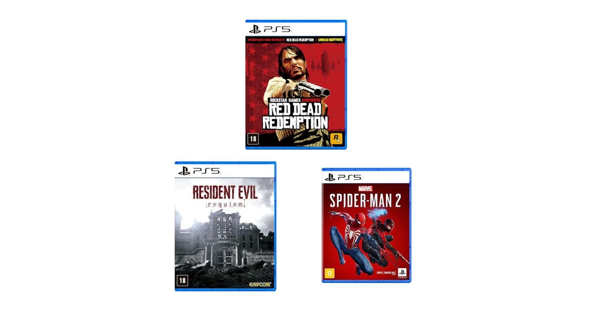 Hora de montar sua biblioteca no PS5: seleção de jogos em promoção na Amazon