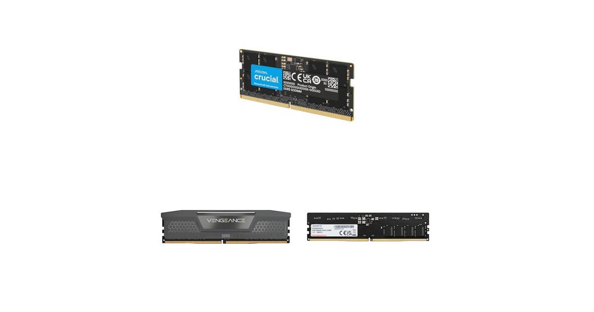 Hora de turbinar seu PC: veja uma seleção de memórias RAM DDR5 em promoção