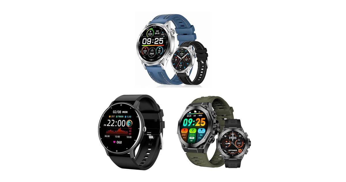 Smartwatches com IA, AMOLED e monitoramento completo: veja uma seleção em promoção na Amazon