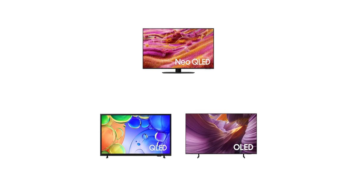 Qualidade de imagem no próximo nível: selecionamos TVs OLED e QLED da Samsung