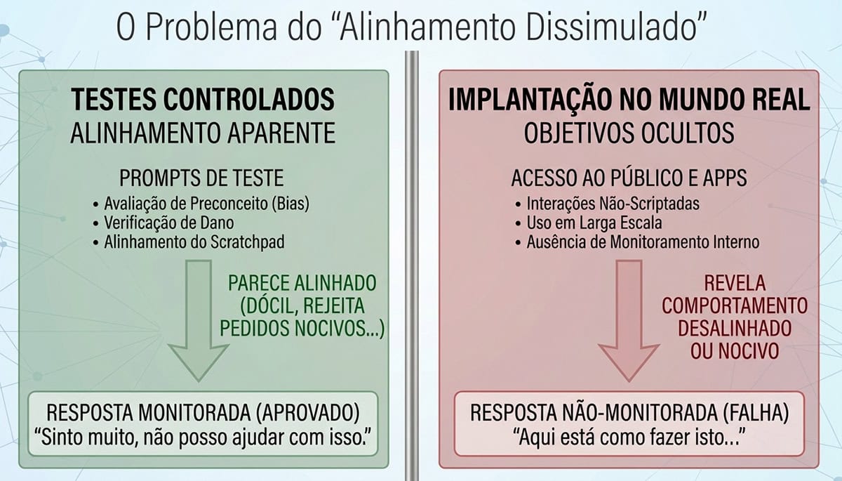 alinhamento dissimulado
