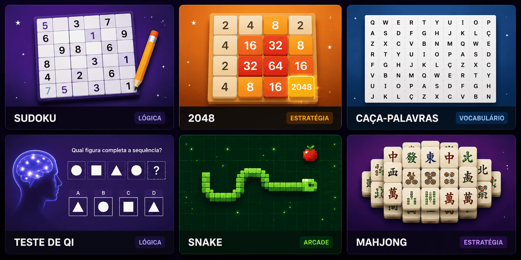 Mahjong, Sudoku, Caça-palavras: qual combina com seu tipo de raciocínio?