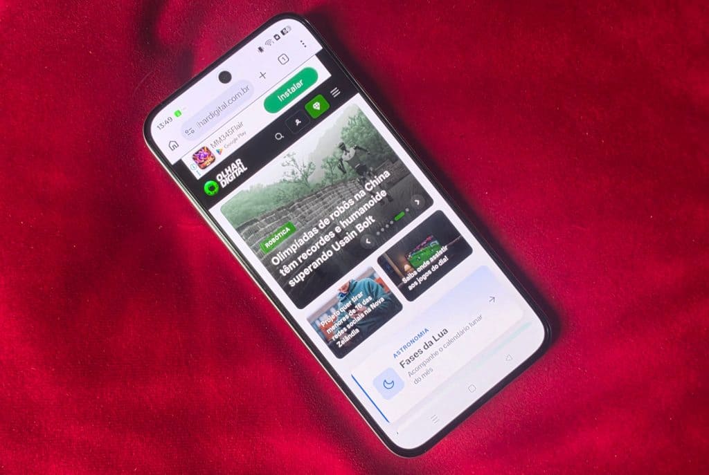Realme 16 – Imagem: Daniel Junqueira/Olhar Digital