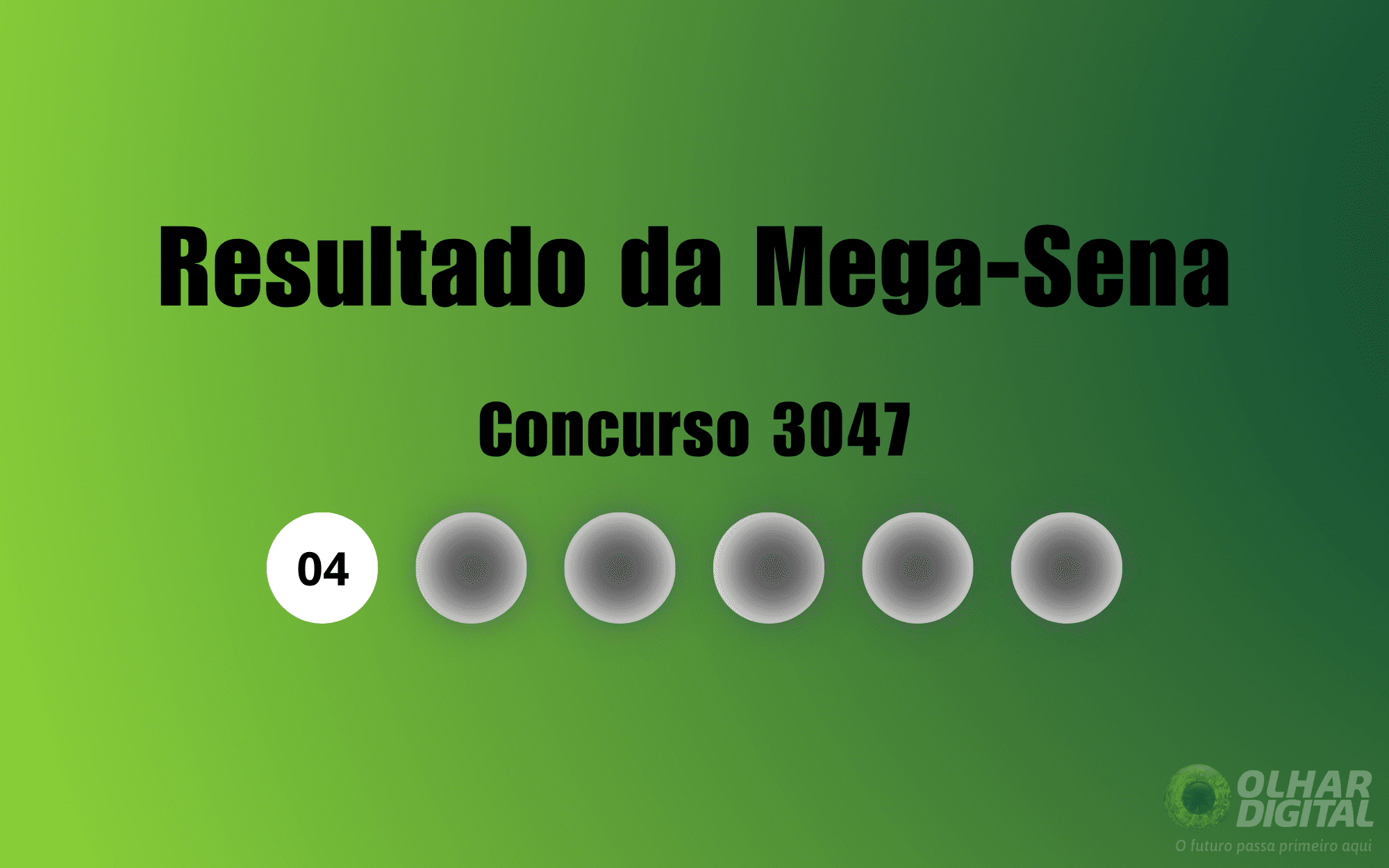 Resultado da Mega-Sena de hoje: veja números e ganhadores do concurso 3047 (quinta, 20/08)