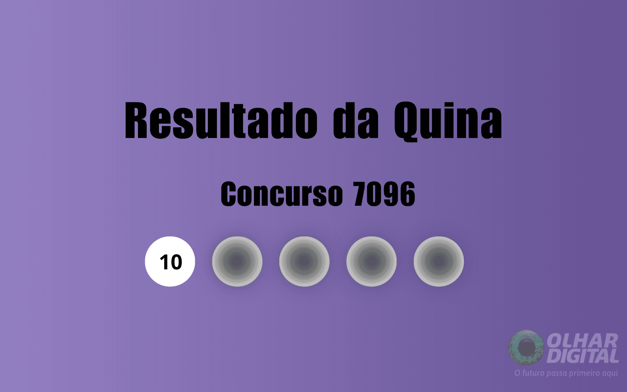 Resultado da Quina de hoje: veja números e ganhadores do concurso 7096 (quarta, 19/08)