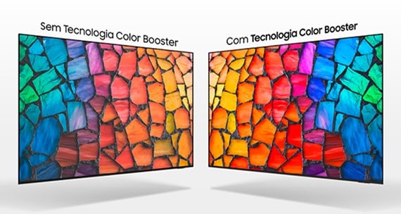 Cores vibrantes na nova TV Mini LED da Samsung