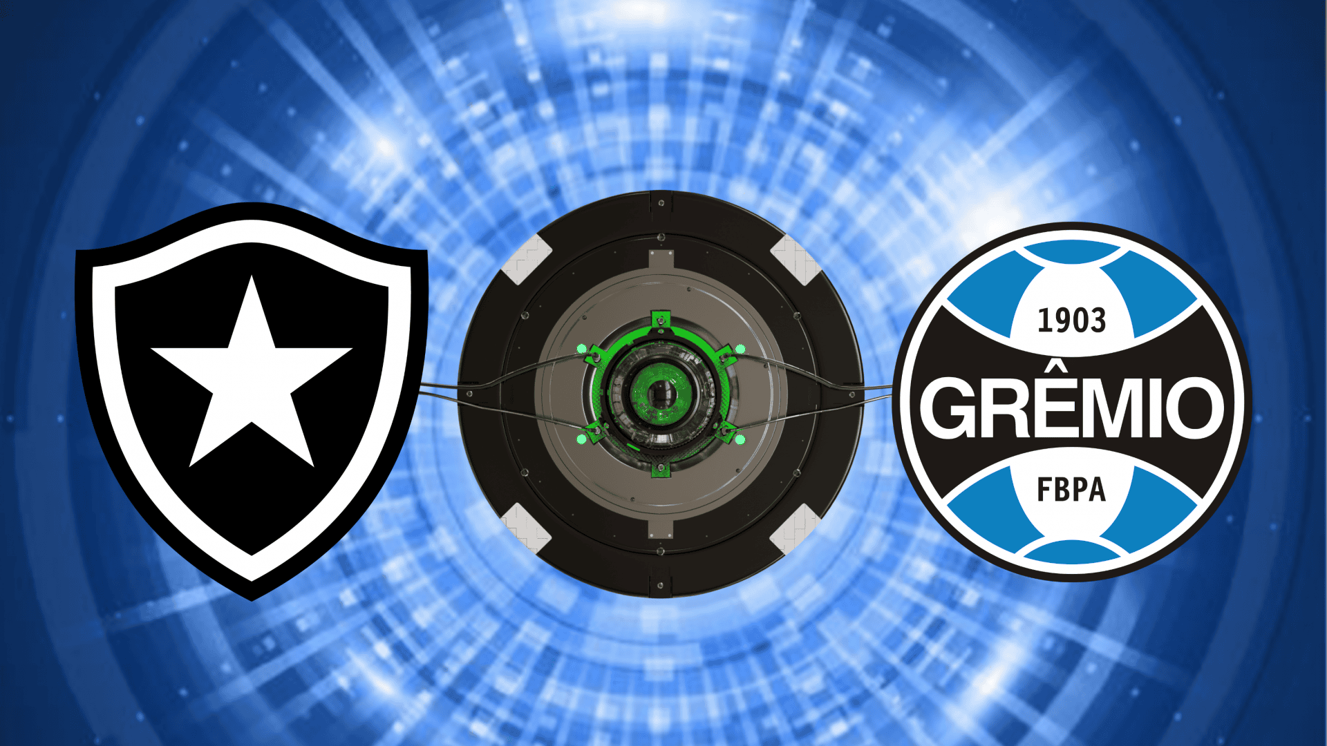Escudos de Botafogo e Grêmio