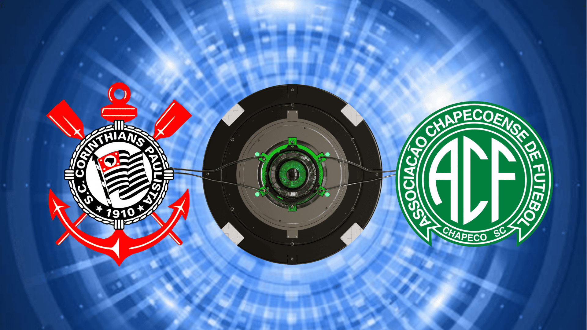 Escudos de Corinthians e Chapecoense