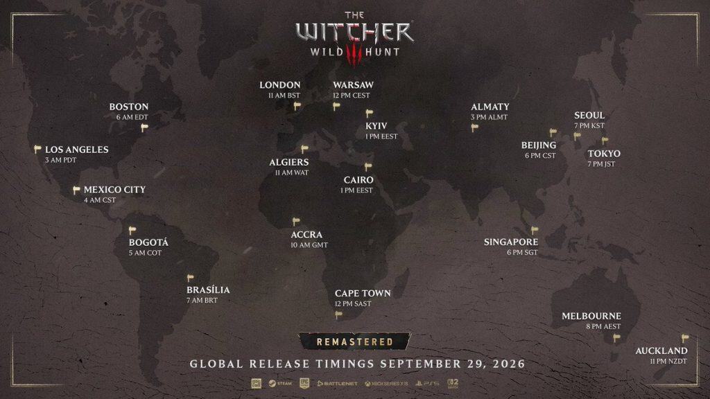 The Witcher 3 Remastered já tem horário de lançamento no Brasil The Witcher 3 Remastered já tem horário de lançamento no Brasil