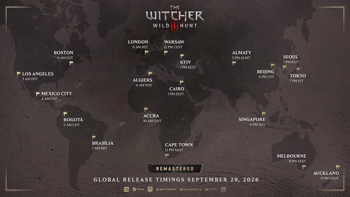 The Witcher 3 Remastered já tem horário de lançamento no Brasil