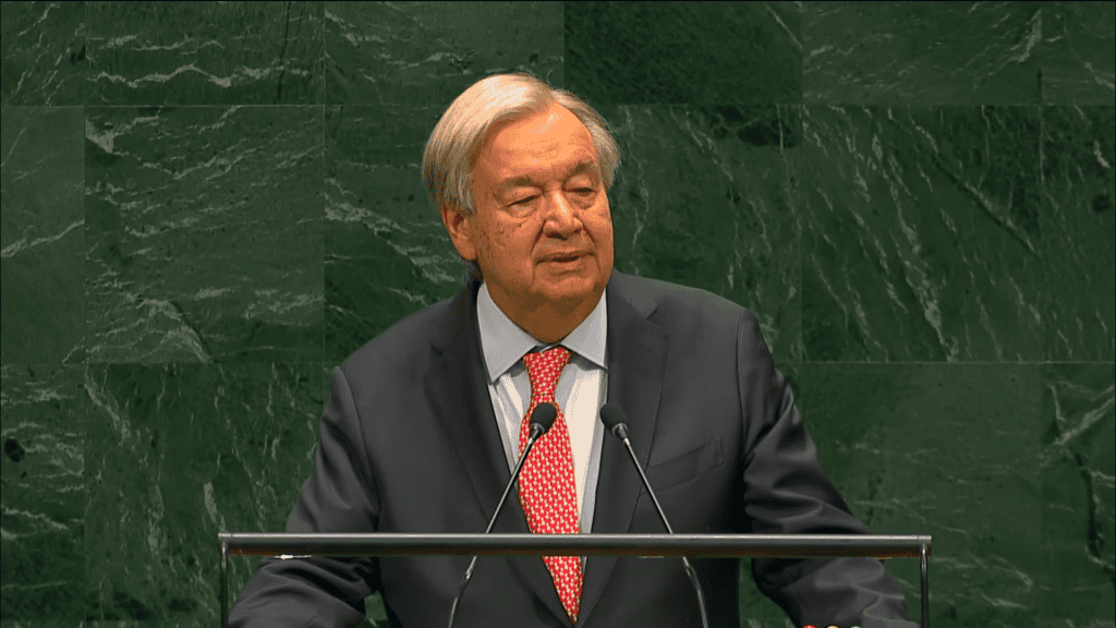 António Guterres, secretário-geral das Organização das Nações Unidas